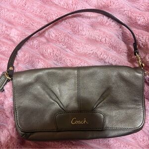 Coach Metallic Wristlet Clutch